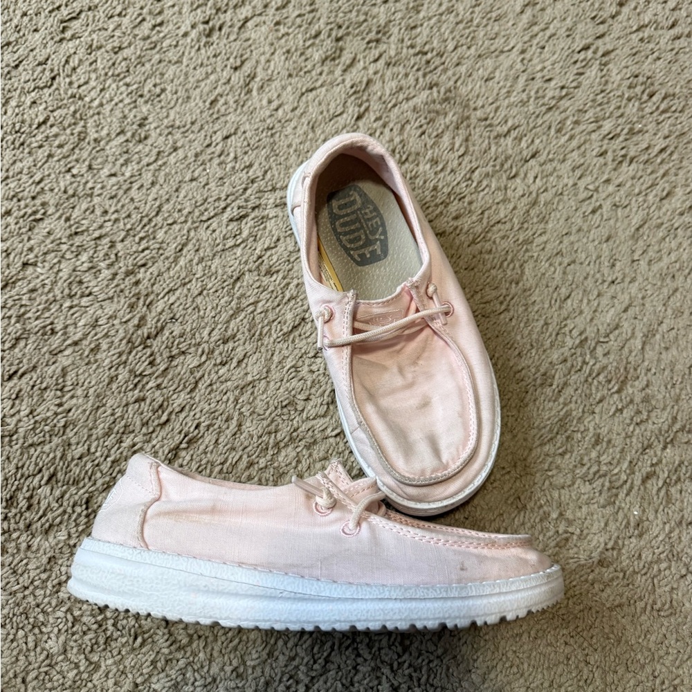 Hey Dude Light Pink Slip-On Shoes